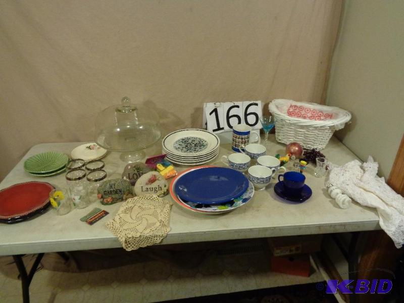 lot 166 image: Lot of Assorted Household. Plates, Mikasa Cup...