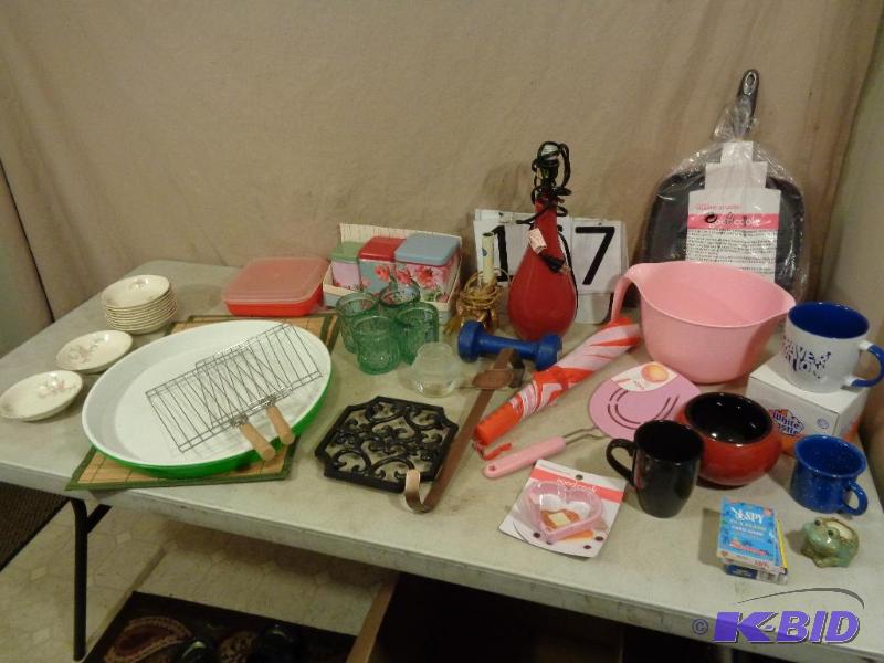 lot 167 image: White Castle Mug, New 11" Griddle, Mixin...