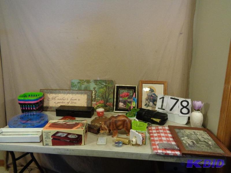lot 178 image: Lot of Assorted Household. Pictures, Old Bear...