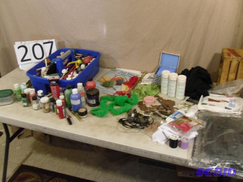 lot 207 image: Lot of Assorted Craft Items. Martha Stewart A...