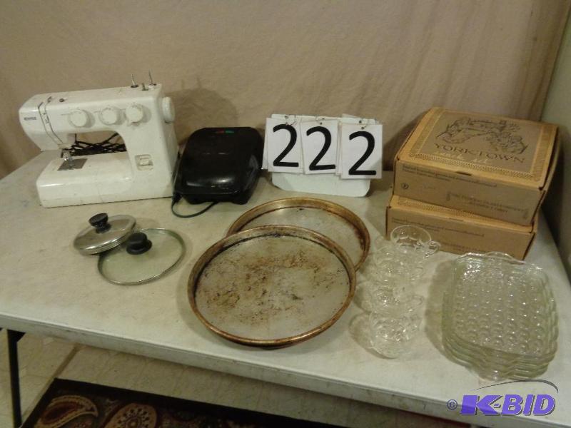 lot 222 image: Lot of 2 Yorktown Snack Sets, Kenmore Sewing ...