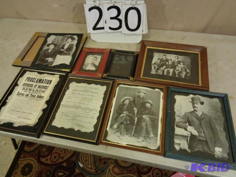 lot 230 image: Framed Old Photos and Old Documents. Look lik...