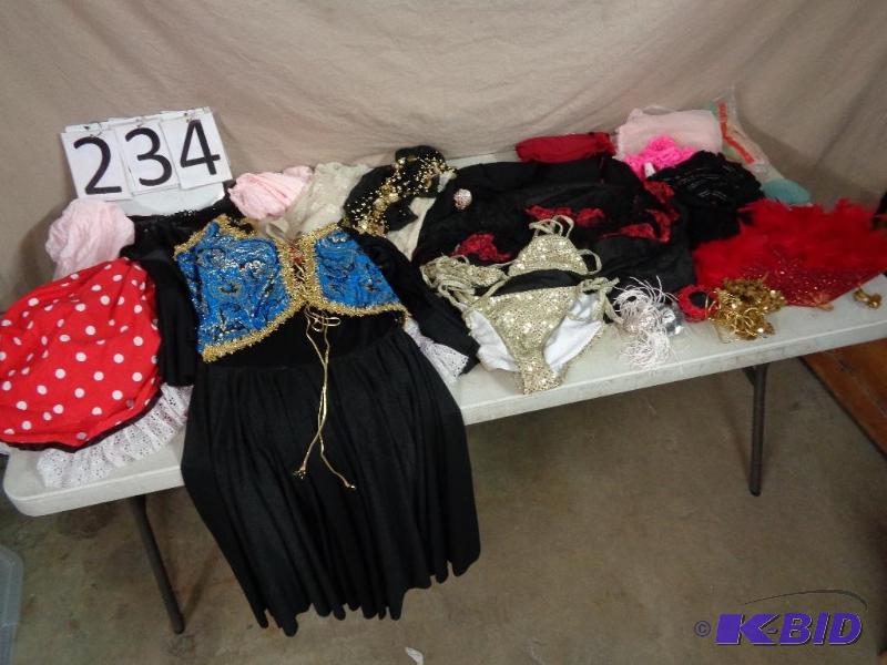 lot 234 image: Lot of Assorted Costumes, Dance, burlesque, e...