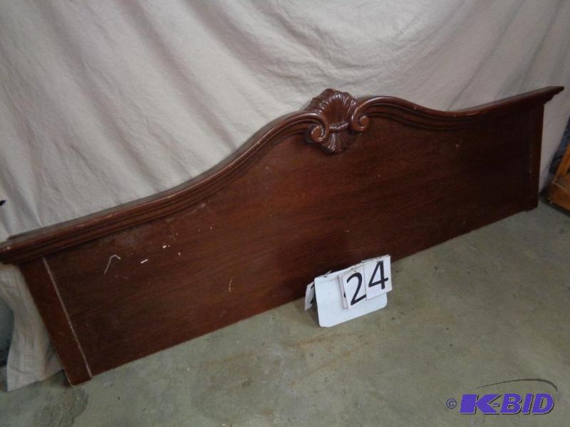lot 24 image: Headboard. Approx. 78" wide X 28" t...