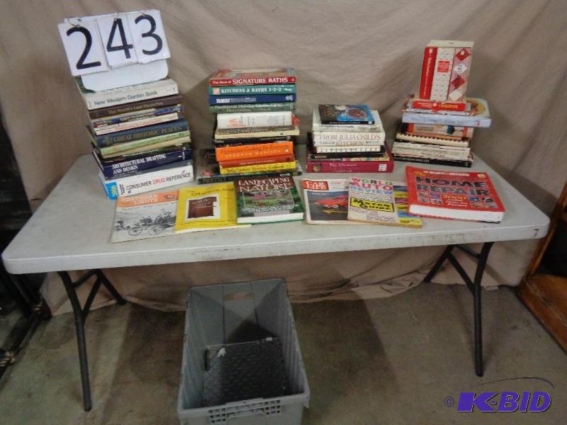 lot 243 image: Cookbooks and Home Improvement Books. Come wi...