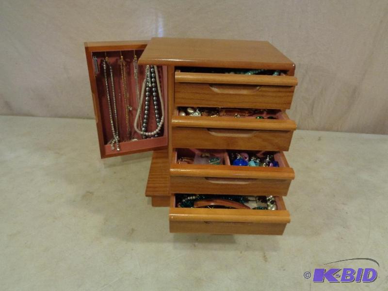 lot 2B image: Jewelry Box FULL of Assorted Jewelry. Some ma...