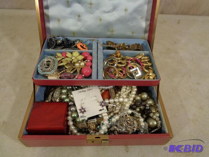 lot 2C image: Jewelry Box FULL of Assorted Jewelry. Some ma...