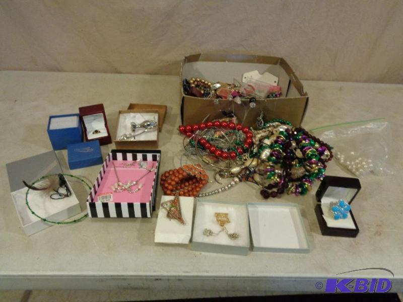 lot 2E image: Box FULL of Assorted Jewelry. Some may need r...