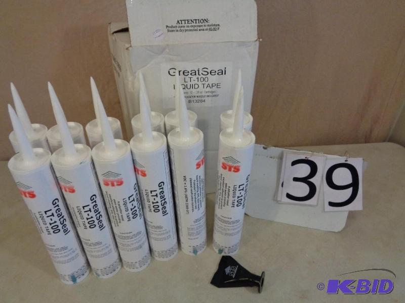 lot 39 image: Case of 12 New 28 oz TubesCartridges of STS ...