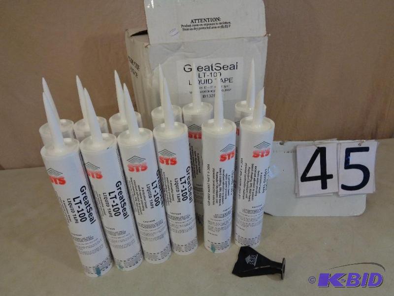 lot 45 image: Case of 12 New (one tube is opened-see pic) 2...