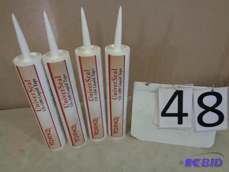 lot 48 image: 4 New 28 oz Tubes UniverSeal US-100 Liquid Ta...