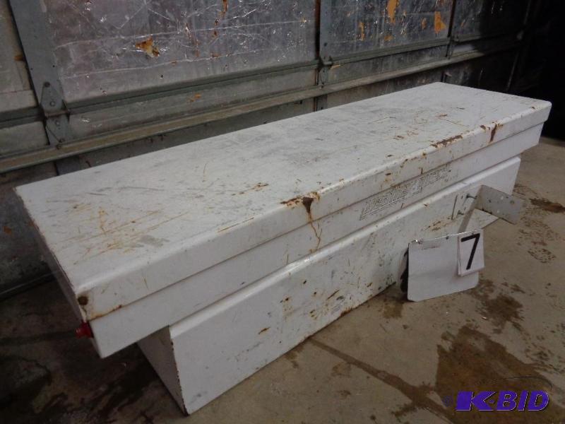 lot 7 image: Large Weather Guard Truck Toolbox. Measures a...