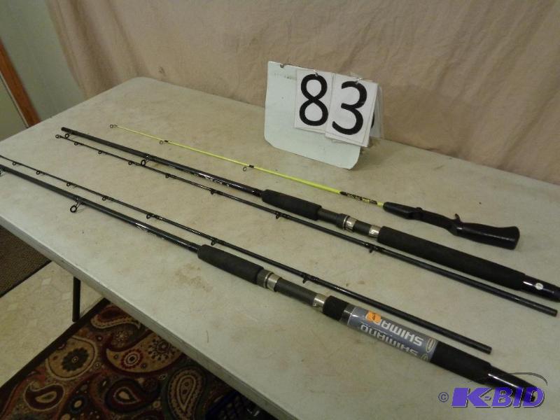 lot 83 image: 2 New Shimano TDR Aeroglas&nbspFishing Poles...
