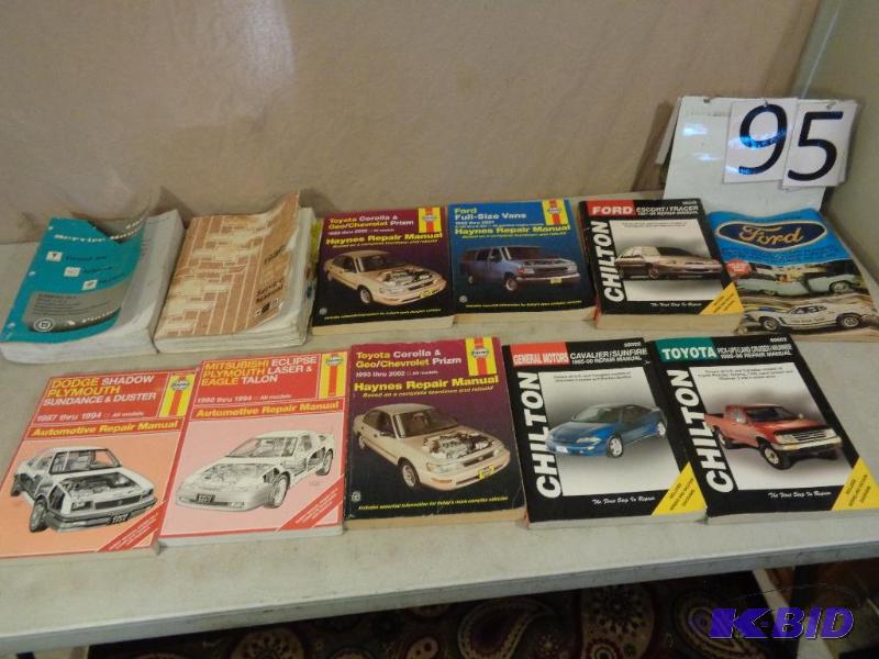 lot 95 image: Lot of Assorted Automotive Repair Manuals. Ha...