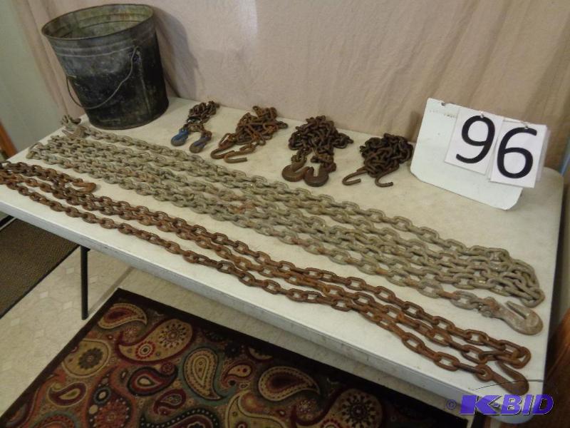lot 96 image: Lot of Assorted Chain. Approximately 15 ft 1...