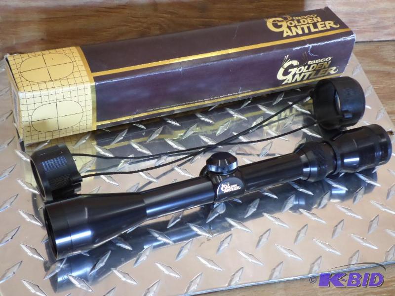 lot 1 image: New Tasco Golden Antler 3x-9x-40mm Rifle Scop...