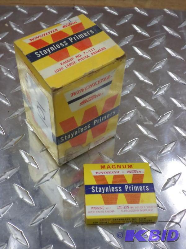 lot 101 image: Box Of Winchester Staynless Primers, KM4003P ...