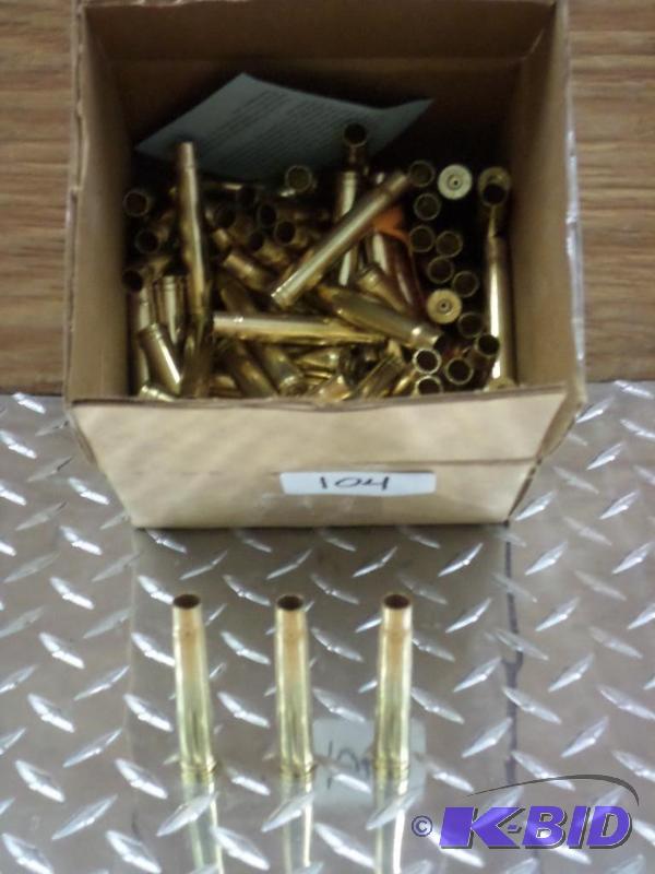 lot 104 image: Box Of Unprimed .375 H&ampH Magnum Cases...