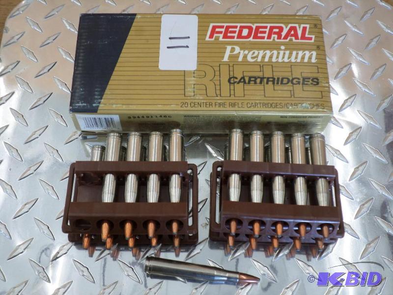 lot 11 image: (20) Rounds Federal 300 H&ampH Magnum 180gr ...