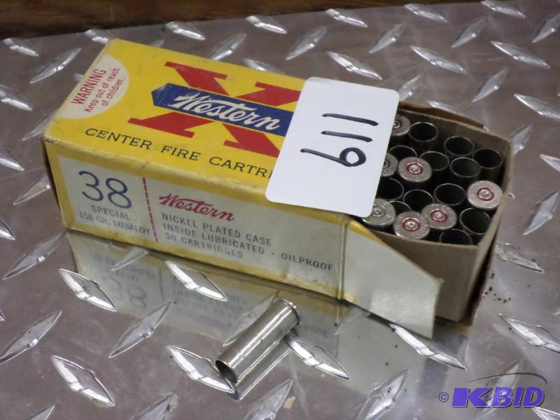 lot 119 image: (50) Western .38-Special Shell Cases...