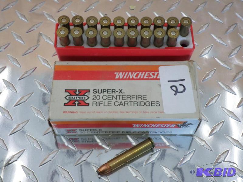 lot 12 image: (20) Rounds Winchester .375-Winchester 200gr ...