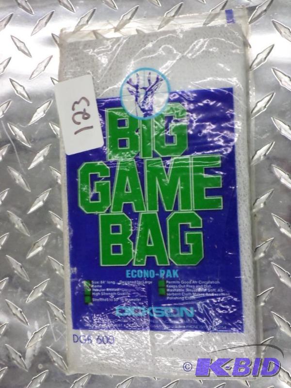 lot 123 image: New Big Game 50&quotx84" Game Bag...
