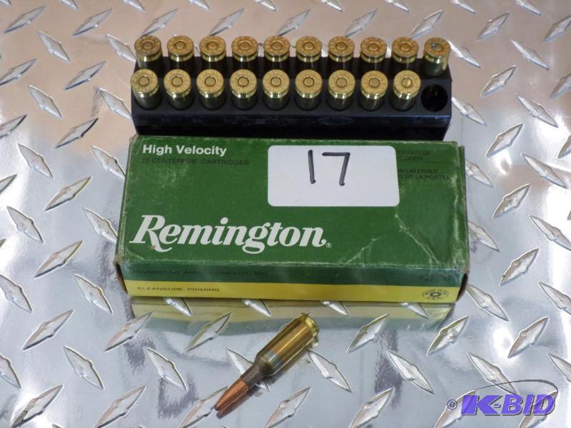 lot 17 image: (20) Rounds Remington 6mm BR-Remington 100gr ...