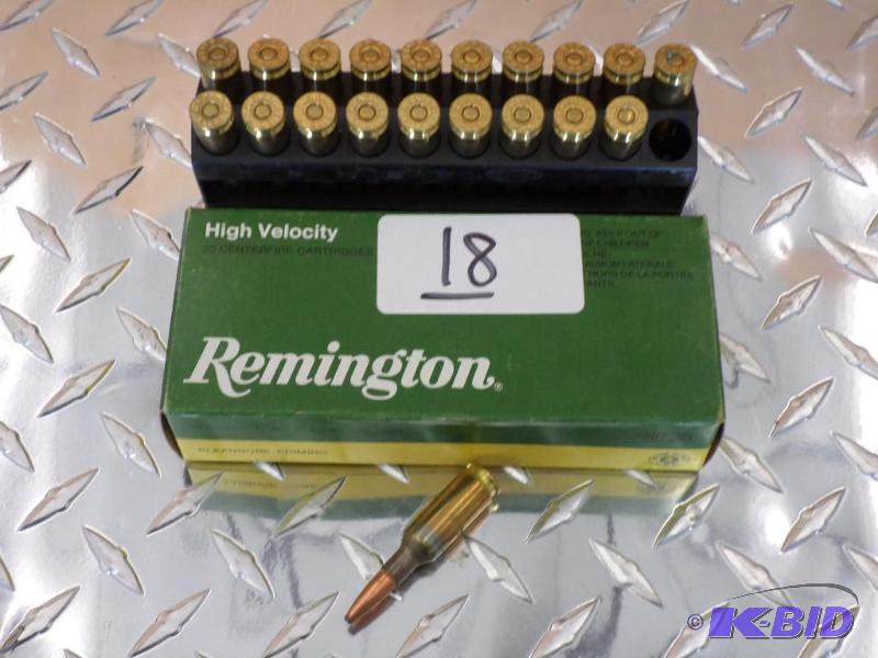 lot 18 image: (20) Rounds Remington 6mm BR-Remington 100gr ...