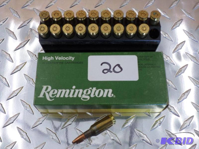 lot 20 image: (20) Rounds Remington 6mm BR-Remington 100gr ...