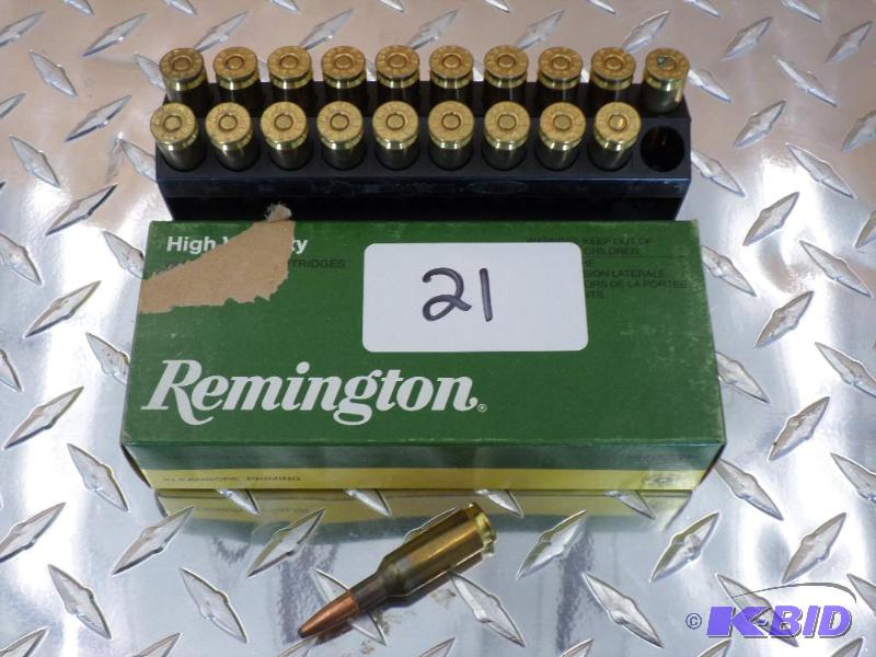 lot 21 image: (20) Rounds Remington 6mm BR-Remington 100gr ...
