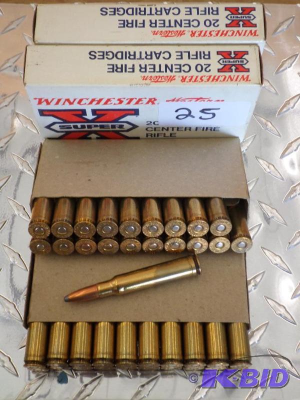 lot 25 image: (40) Rounds Winchester .338-Winchester Magnum...
