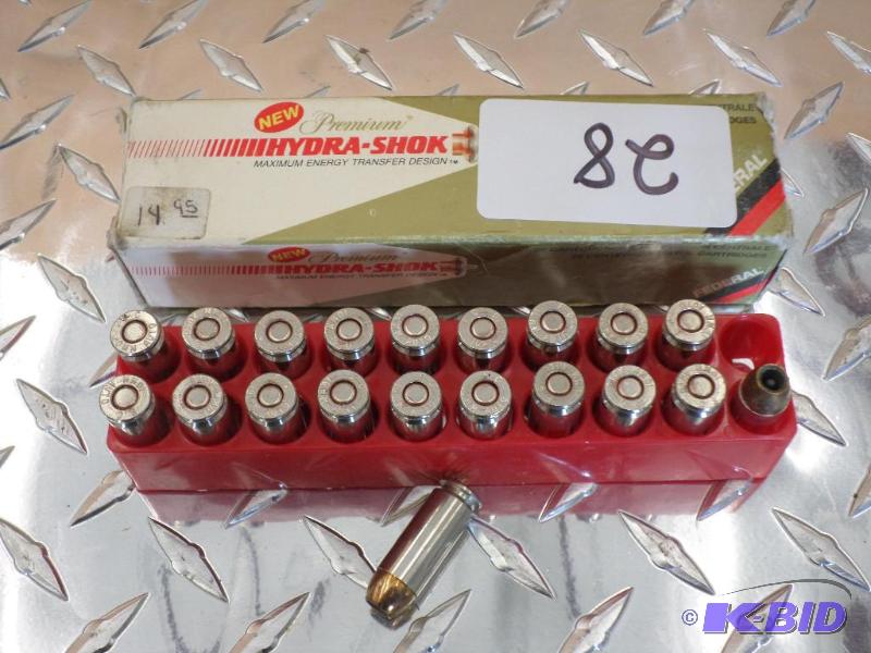 lot 28 image: (20) Rounds Federal Hydra-Shok 10mm Auto 180g...