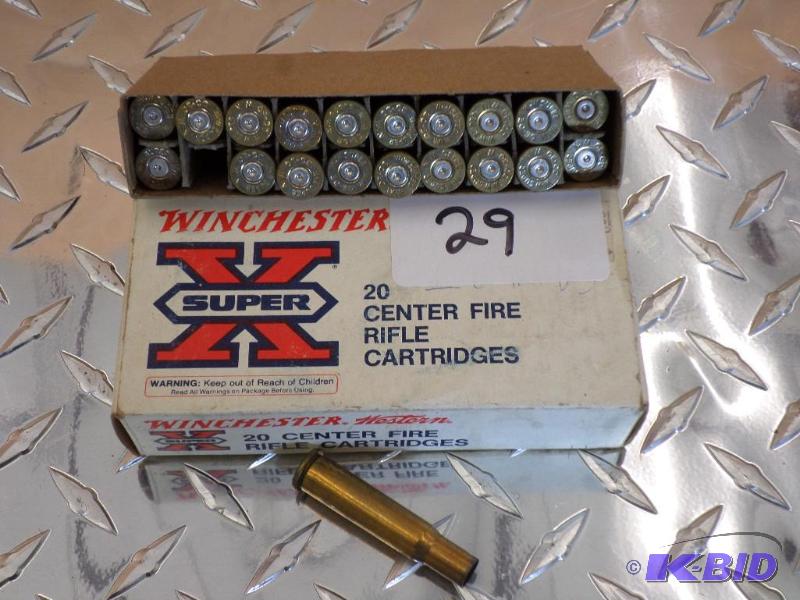 lot 29 image: (20) Rounds Winchester .30-30 Rifle Casings...