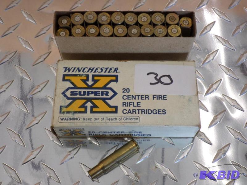 lot 30 image: (20) Rounds Winchester .30-30 Rifle Casings...