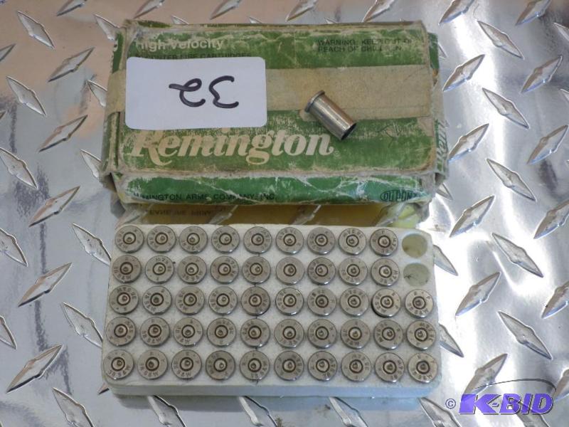 lot 32 image: (49) Remington .38 S&ampW Pistol Casings...