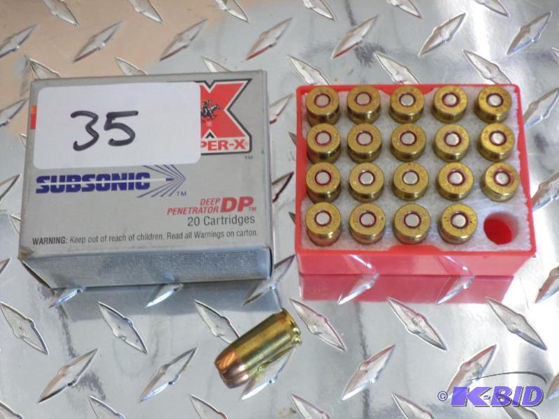lot 35 image: (20) Rounds Winchester .45-Auto 230gr Jackete...