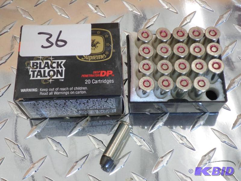 lot 36 image: (20) Rounds Winchester .44-Remington Magnum 2...