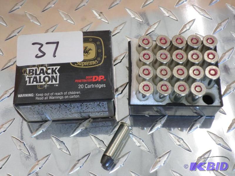 lot 37 image: (20) Rounds Winchester .44-Remington Magnum 2...