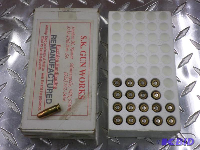 lot 46 image: (19) Rounds S.K. .25-ACP 50gr FMJ...