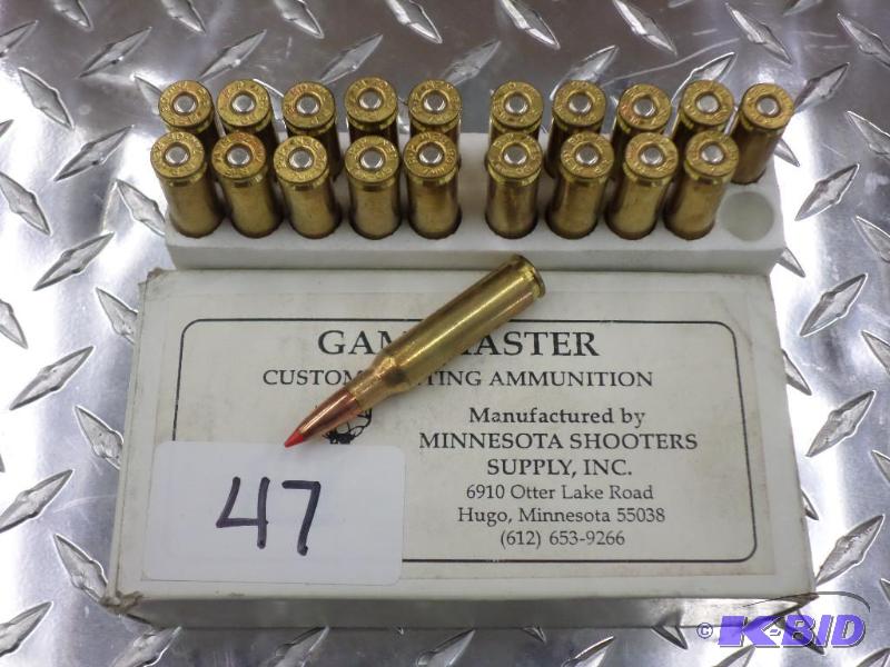 lot 47 image: (20) Rounds Gamemaster 7mm-08 140fr Ballistic...