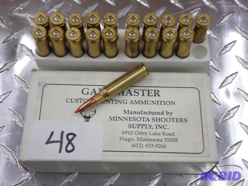 lot 48 image: (20) Rounds Gamemaster 7mm-08 140fr Ballistic...