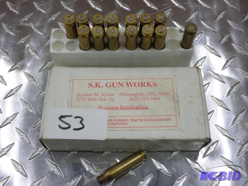 lot 53 image: (15) 7mm-08 Rifle Casings...