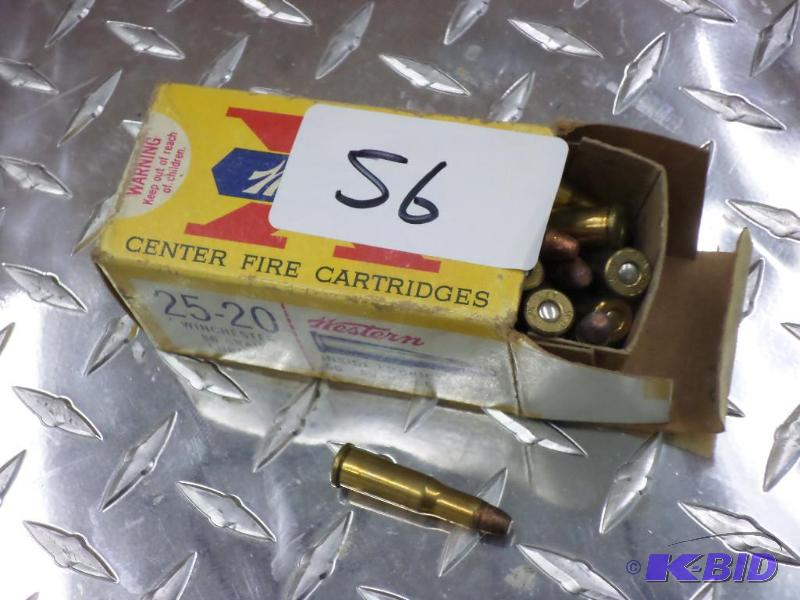 lot 56 image: (50) Rounds Western .25-20 Winchester 86gr Lu...