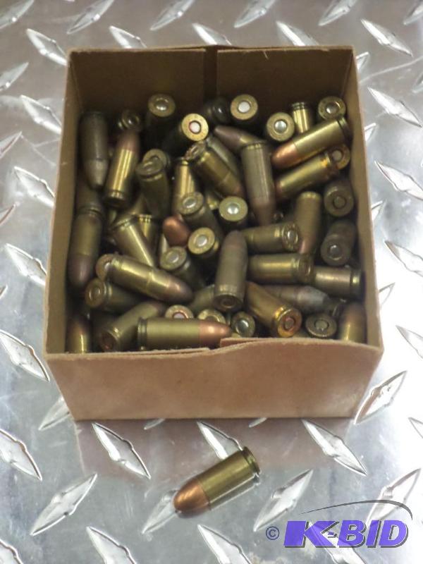 lot 60 image: (111) Rounds 9mm Luger FMJ...