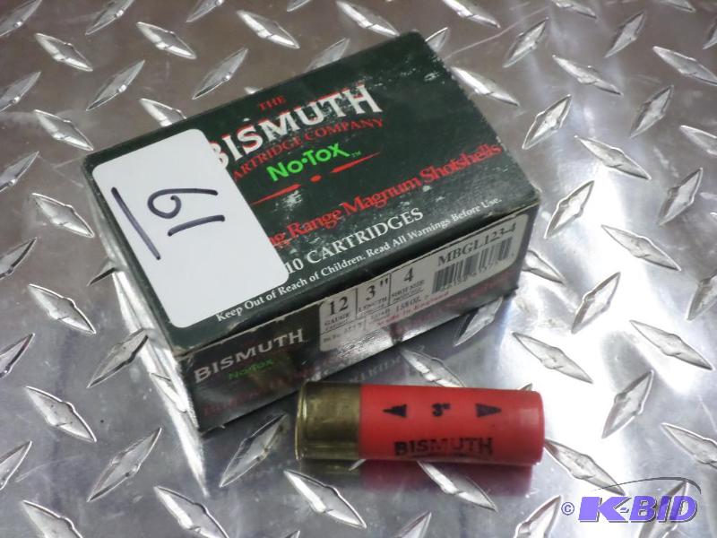 lot 61 image: (10) Bismuth 12-Gauge 3" #4-Shot...