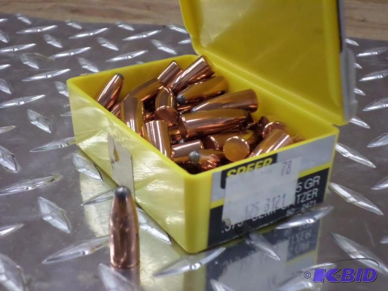 lot 66 image: Box Of Speer .375 Semi-Spitzer 235gr Bullets...