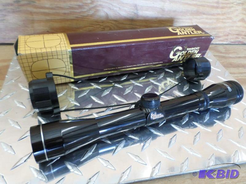 lot 7 image: New Tasco Golden Antler 4x32mm Rifle Scope...