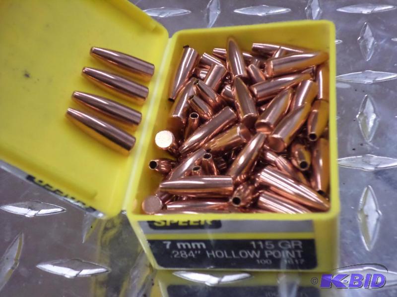 lot 81 image: Box Of Speer 7mm 115gr .284 Hollow Point Bull...