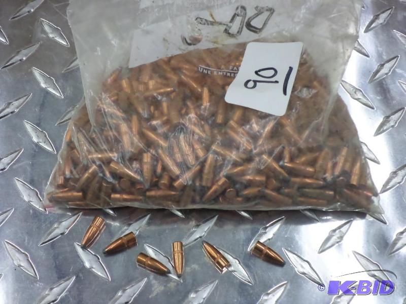 lot 90 image: (500) Unknown Caliber Rifle Bullets...