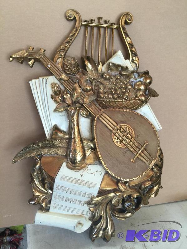 lot 108 image: Musical themed wall art...